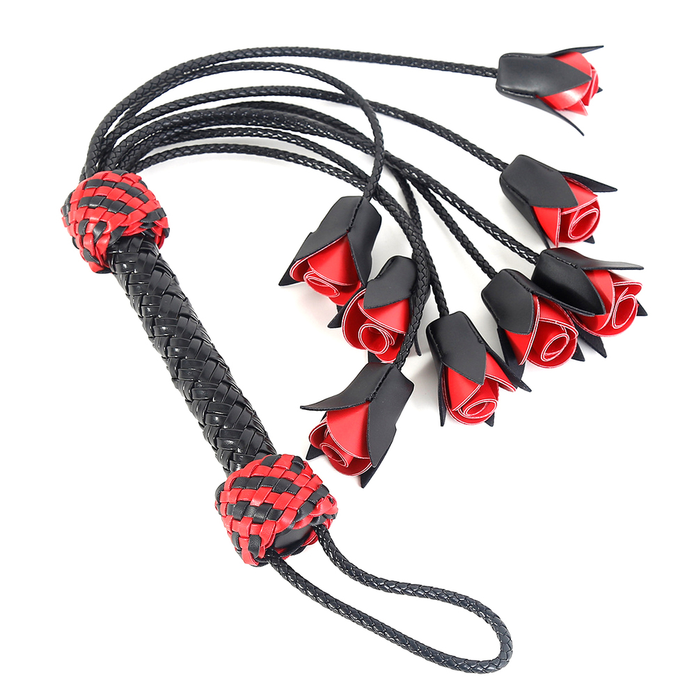 Handcrafted Leather Rose Flogger