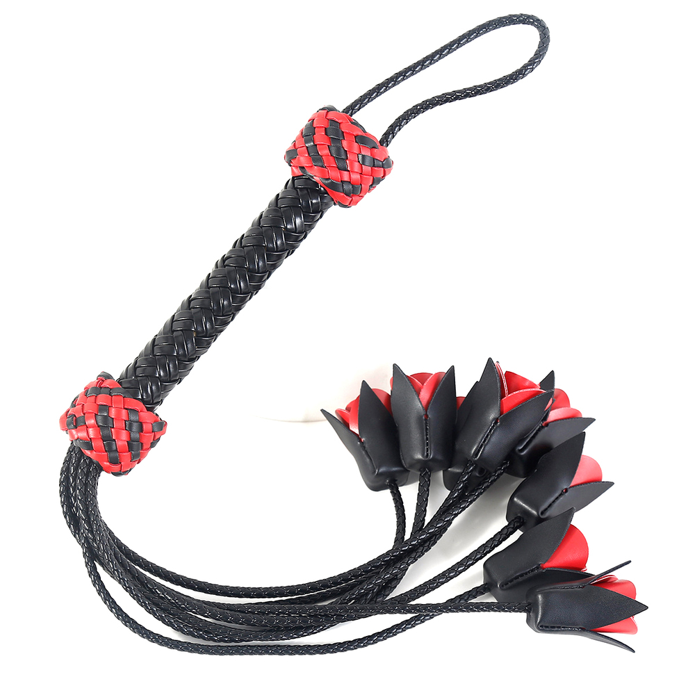 Handcrafted Leather Rose Flogger
