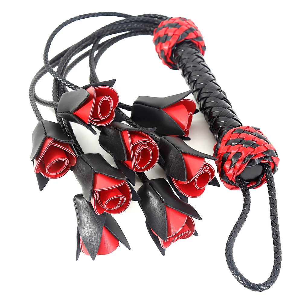 (image for) Handcrafted Leather Rose Flogger