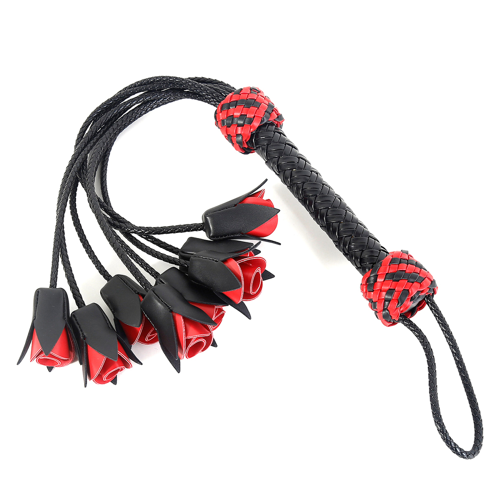 (image for) Handcrafted Leather Rose Flogger