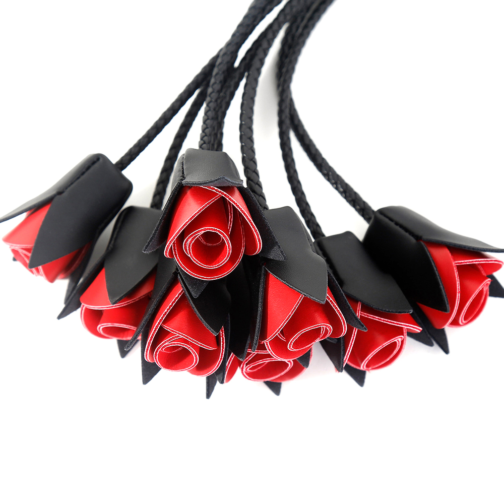 (image for) Handcrafted Leather Rose Flogger