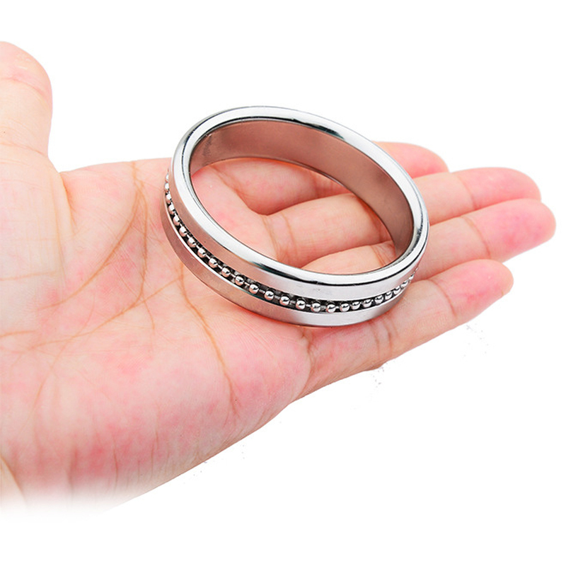 (image for) Metal Cock Ring with Grooves