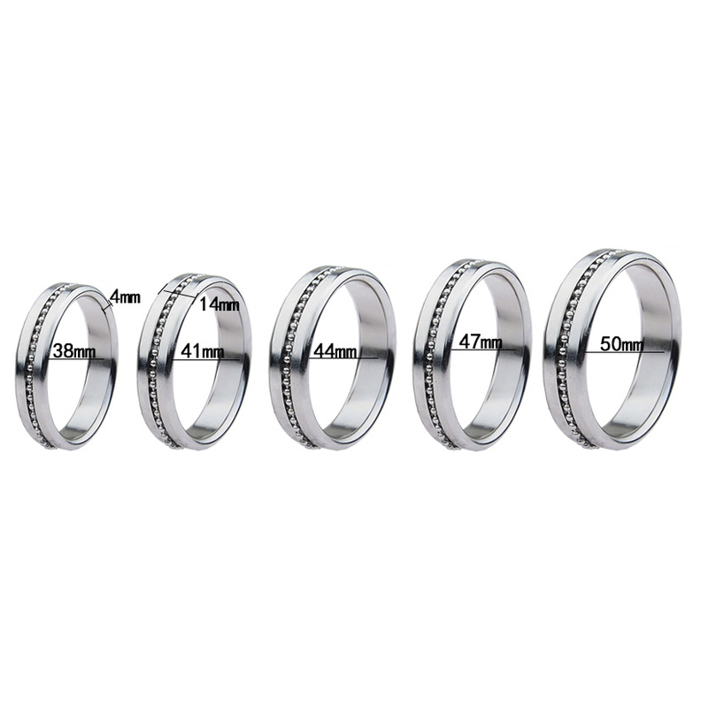 (image for) Metal Cock Ring with Grooves