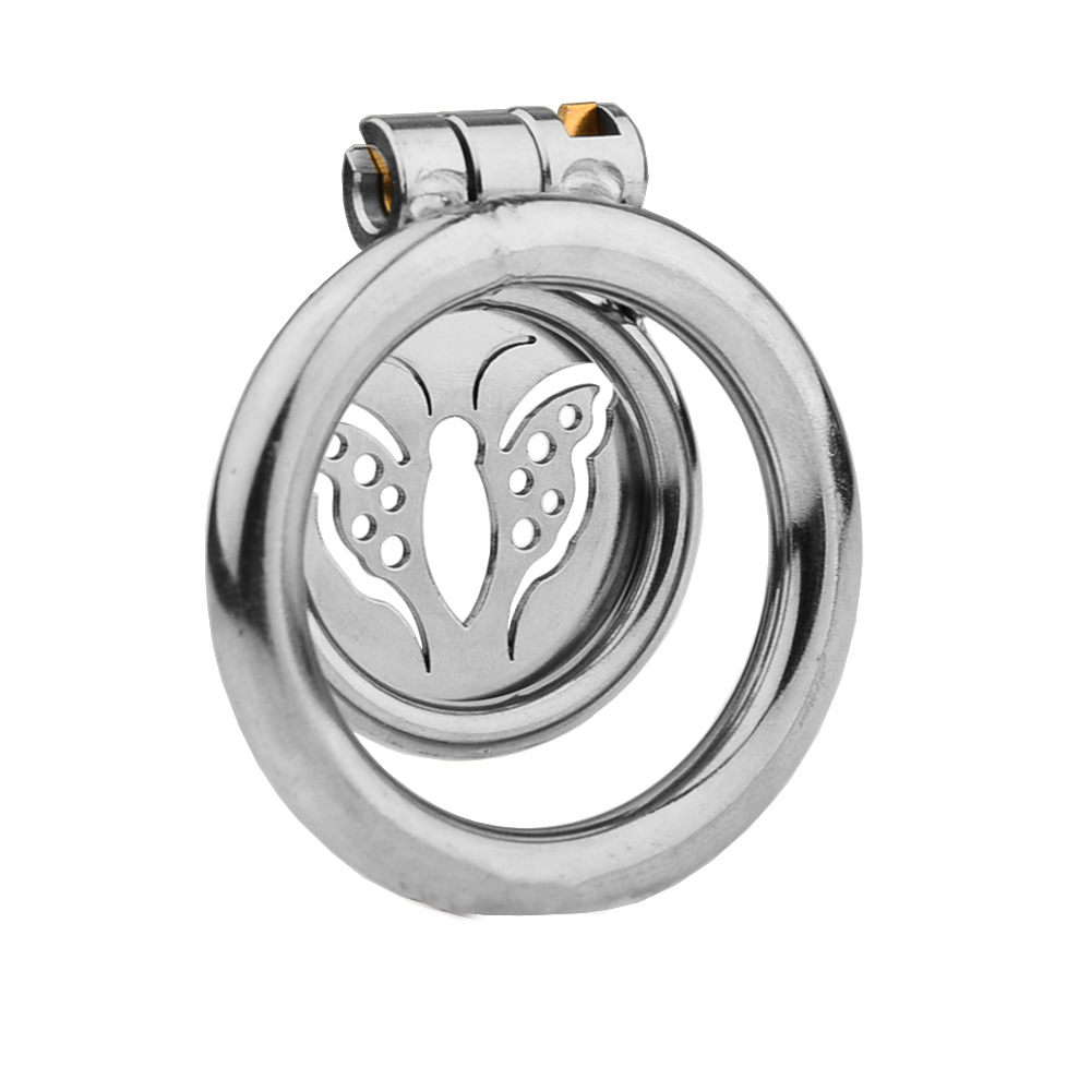 (image for) Butterfly Flat Chastity Cage With Urethral Sound