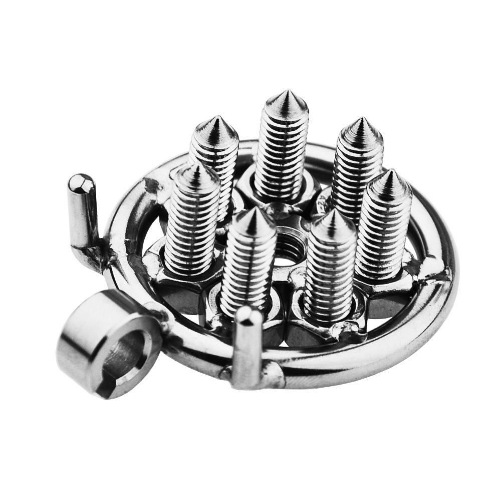 (image for) Spikes Flat Chastity Cage