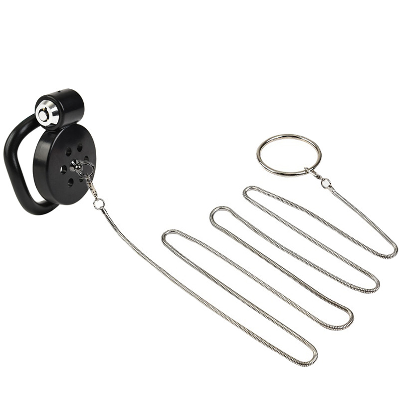 (image for) Flat Cock Cage with Clasp Chain
