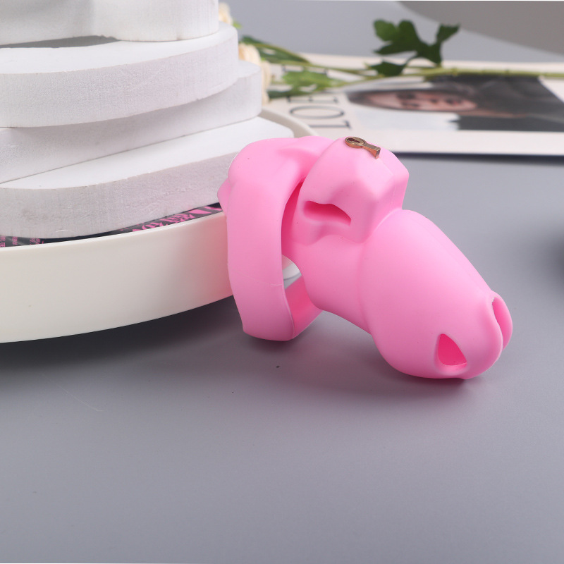 (image for) Silicone Hide Lock Chastity Cage