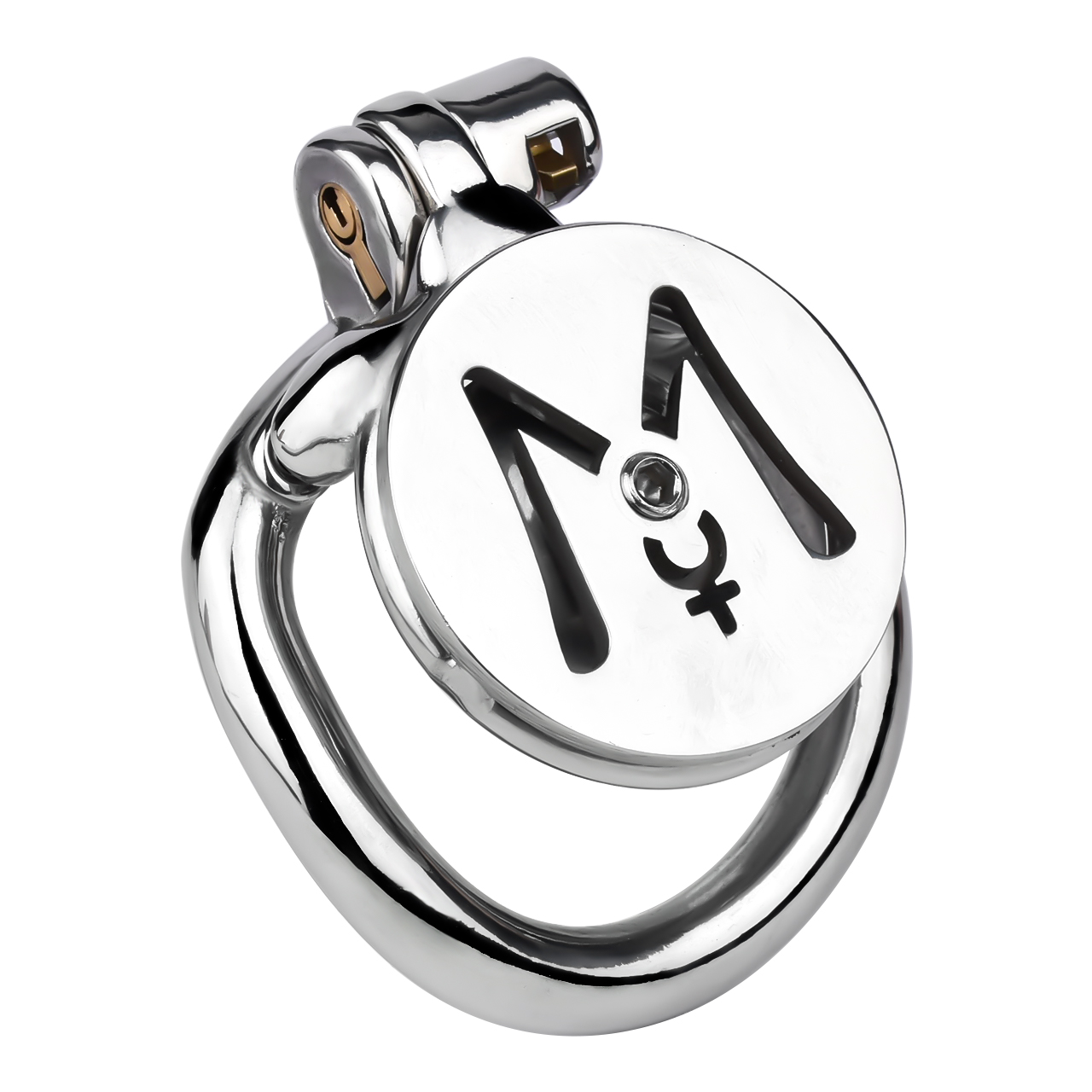 M Flat Chastity Device Inverted