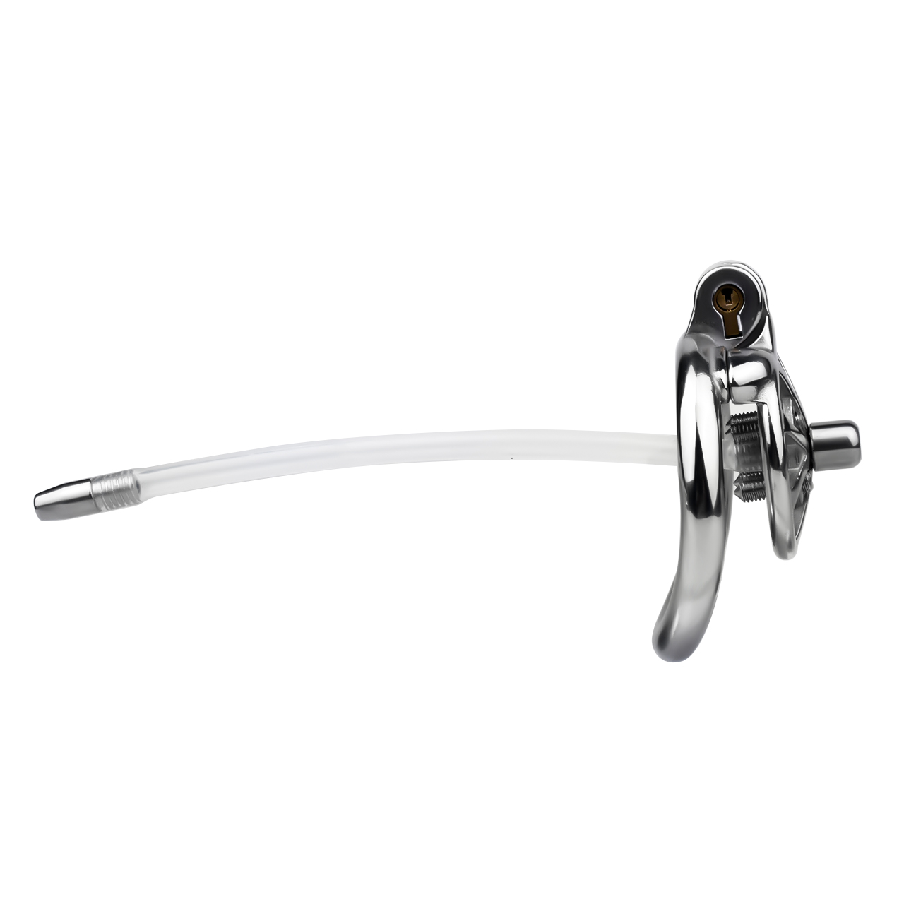 (image for) Spike Chastity Cage With Silicone Urethral Catheter