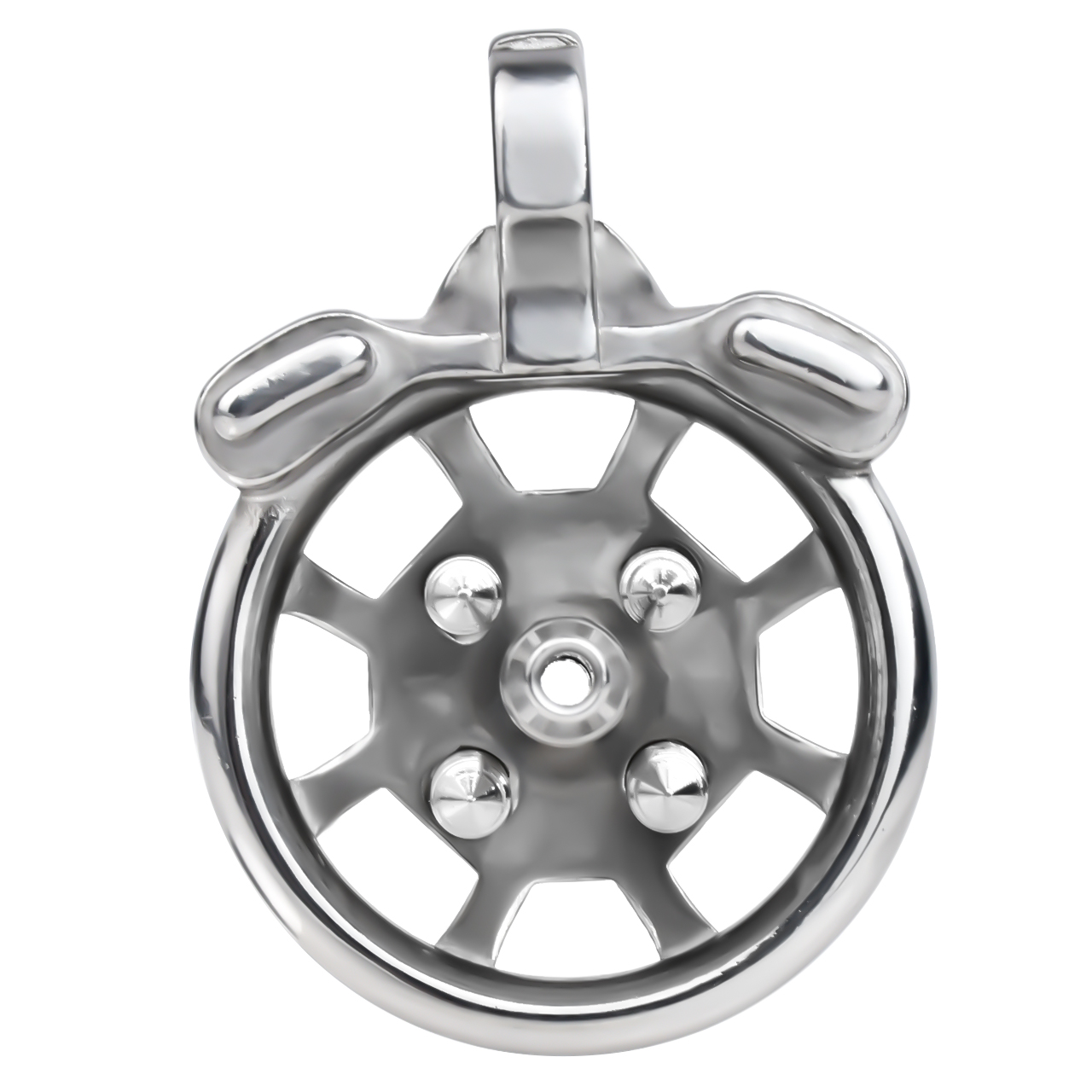 (image for) Spike Chastity Cage With Silicone Urethral Catheter