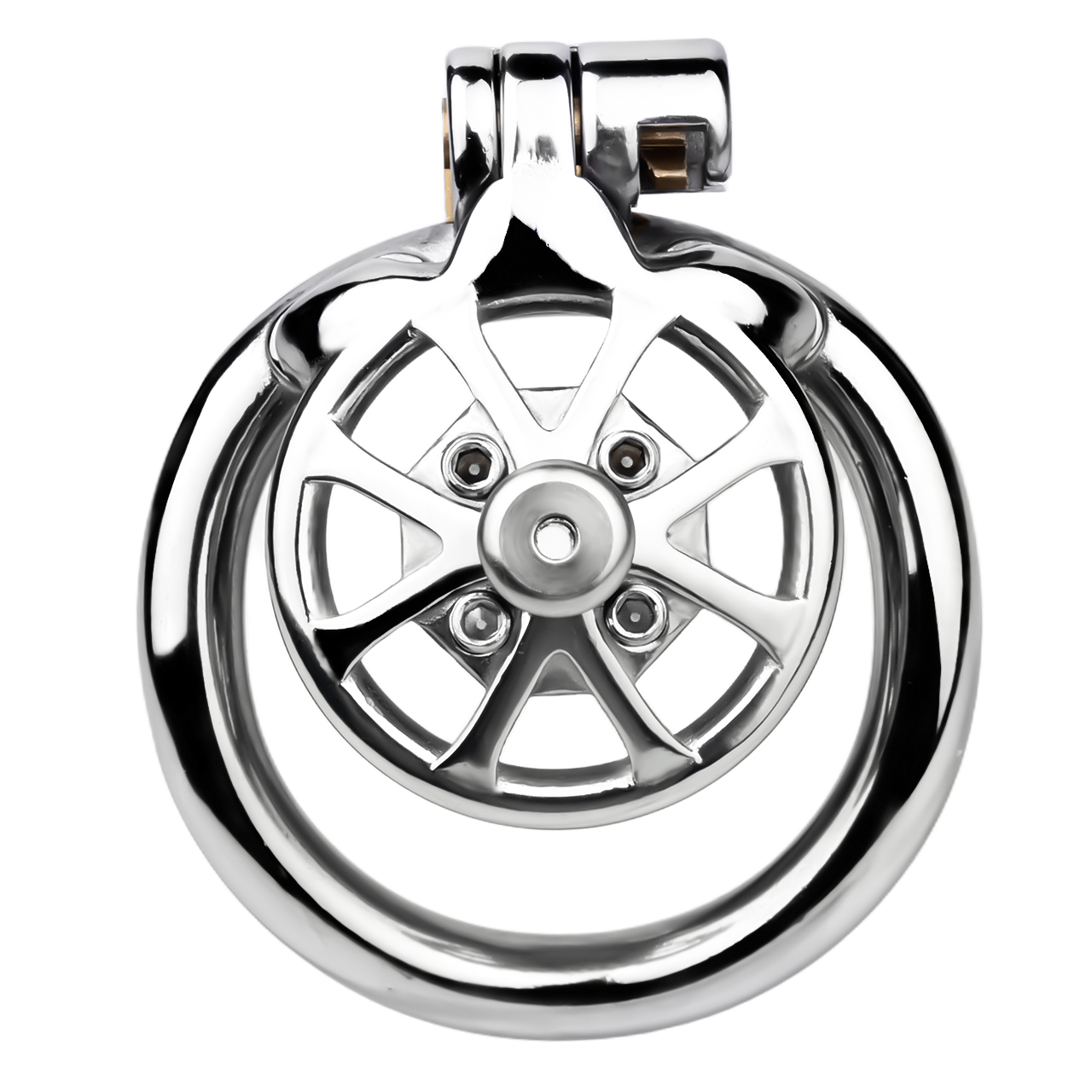 (image for) Spike Chastity Cage With Metal Urethral Catheter