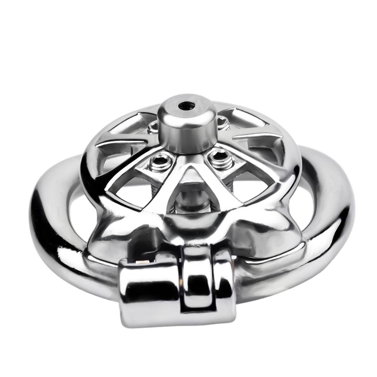 (image for) Spike Chastity Cage With Metal Urethral Catheter