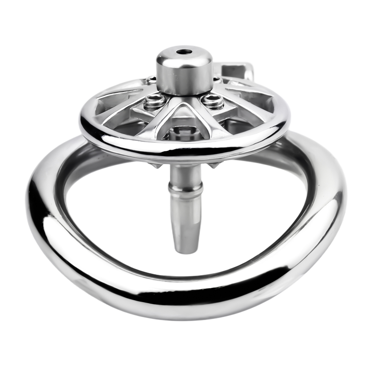 (image for) Spike Chastity Cage With Metal Urethral Catheter