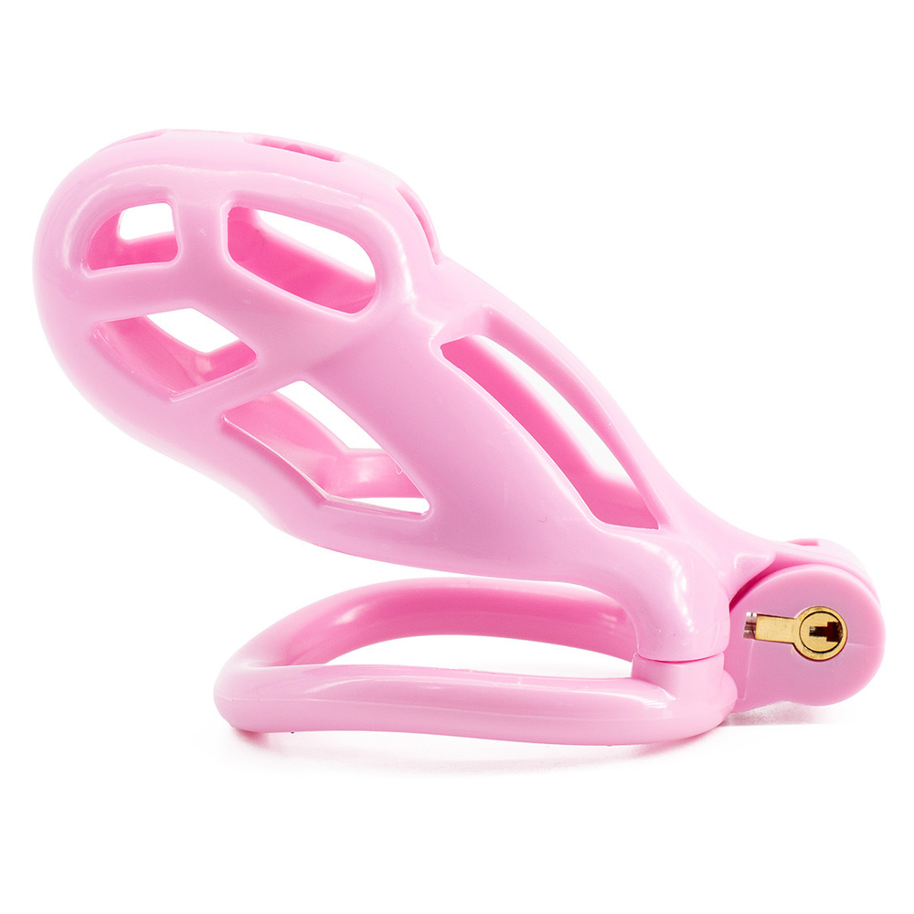 (image for) Pink Cobra Male Chastity Cage Kits