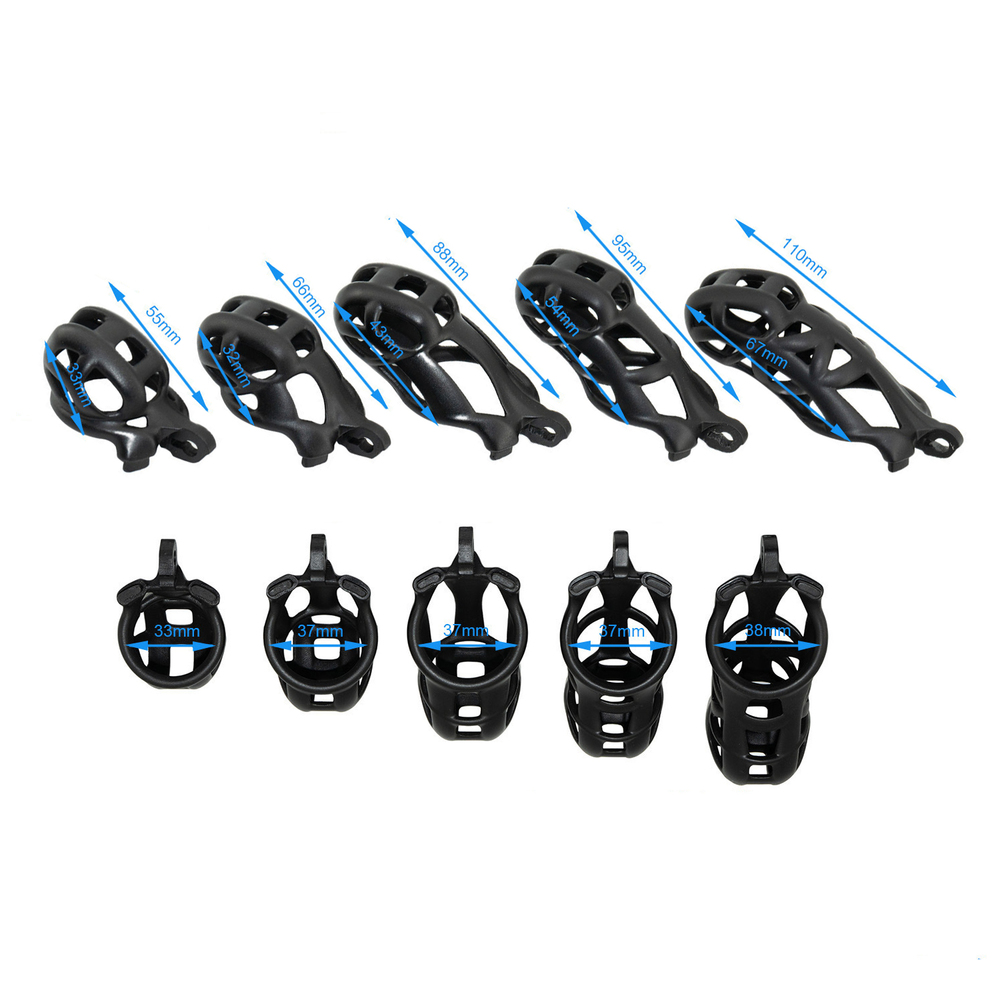 (image for) Black Cobra Male Chastity Cage Kits