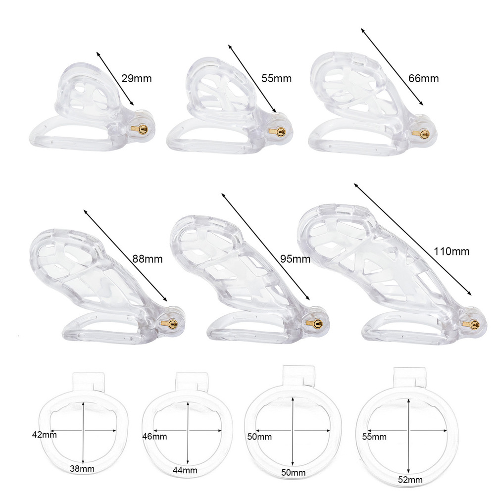 (image for) Clear Cobra Male Chastity Cage Kits