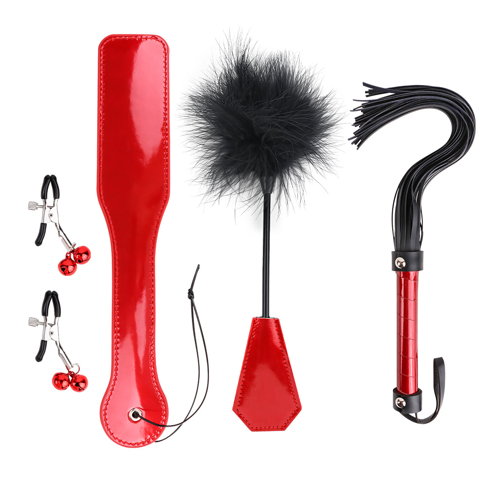 (image for) Patent Leather BDSM Kit - 4 pcs