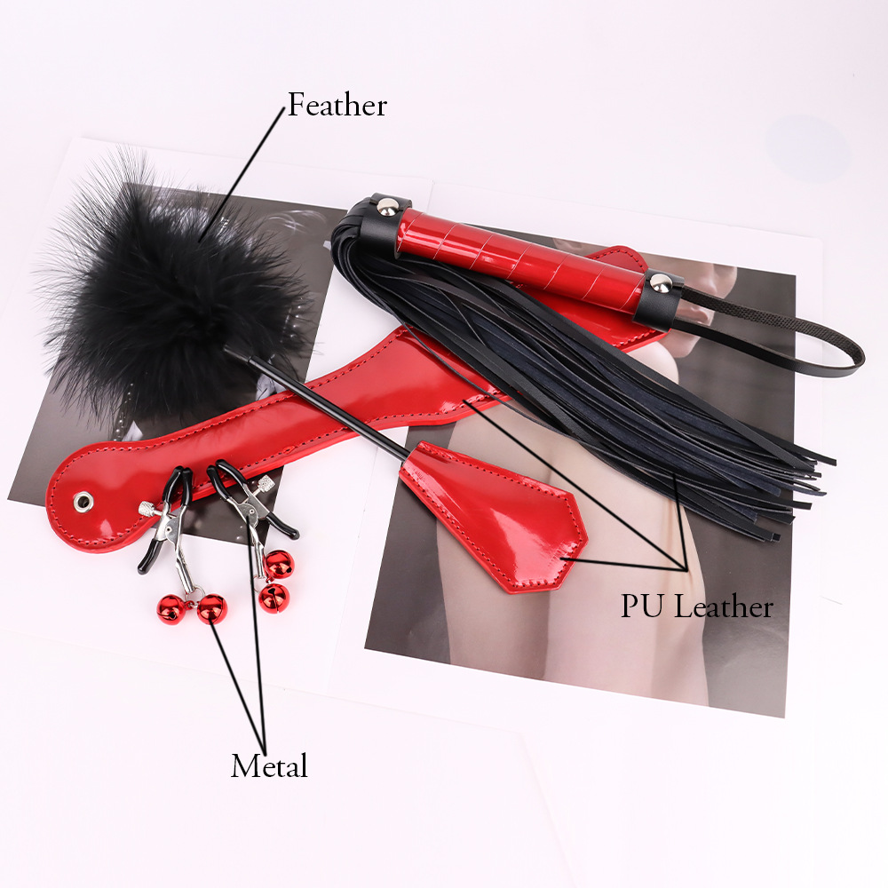 (image for) Patent Leather BDSM Kit - 4 pcs