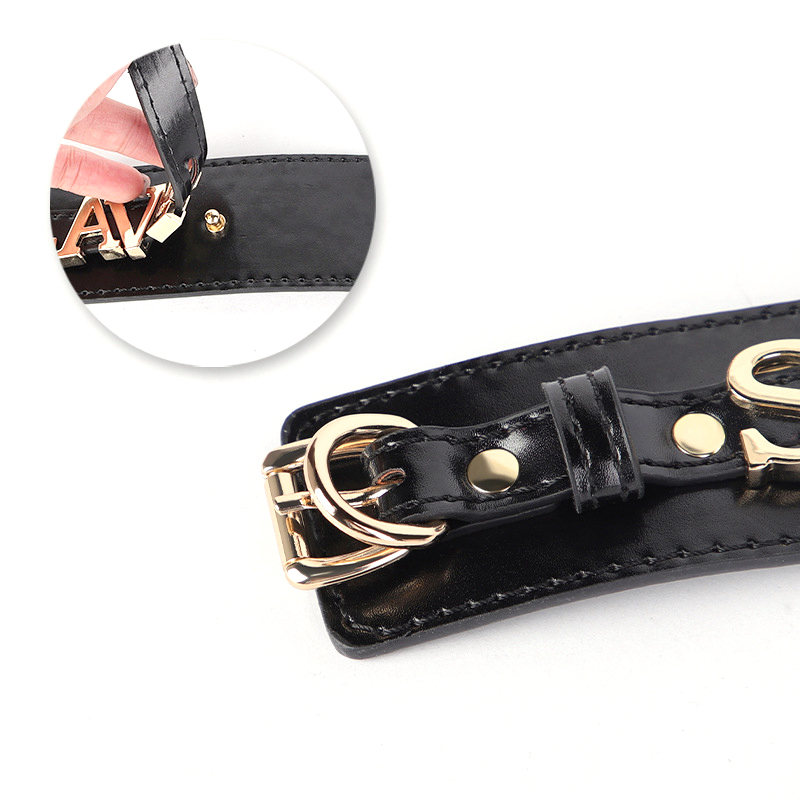 (image for) Slave Handuffs with Collar Set