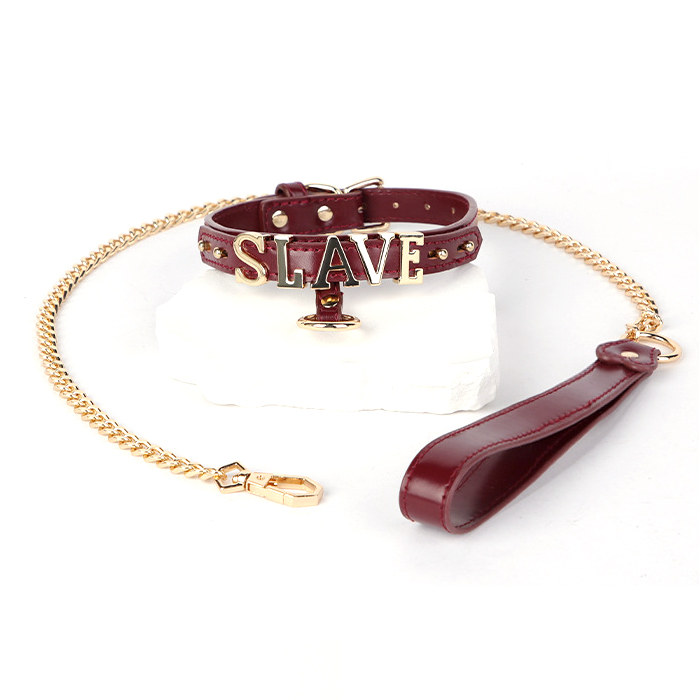 (image for) Slave Handuffs with Collar Set
