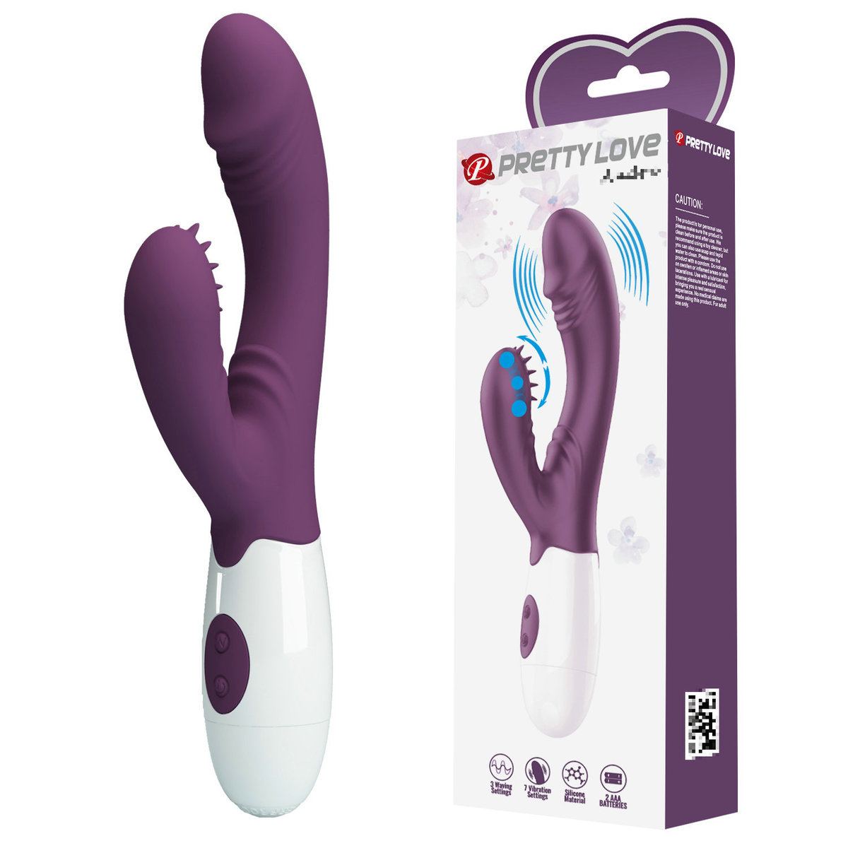 (image for) Prettylove Brush Waving Rabbit Vibrator