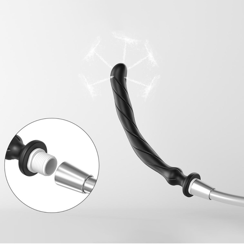 (image for) Hollow Bent Head Enema System