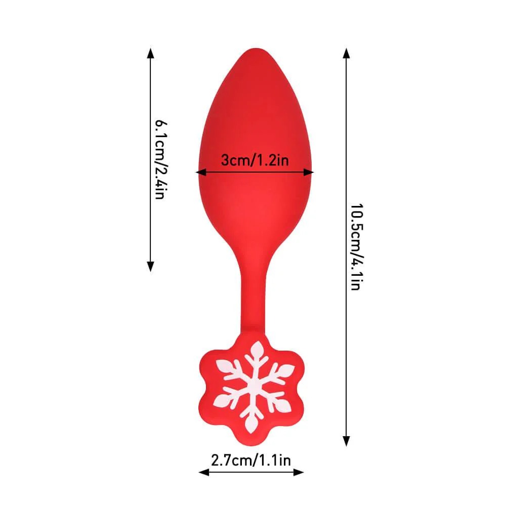 (image for) Snowflake 4 Inch Silicone Butt Plug
