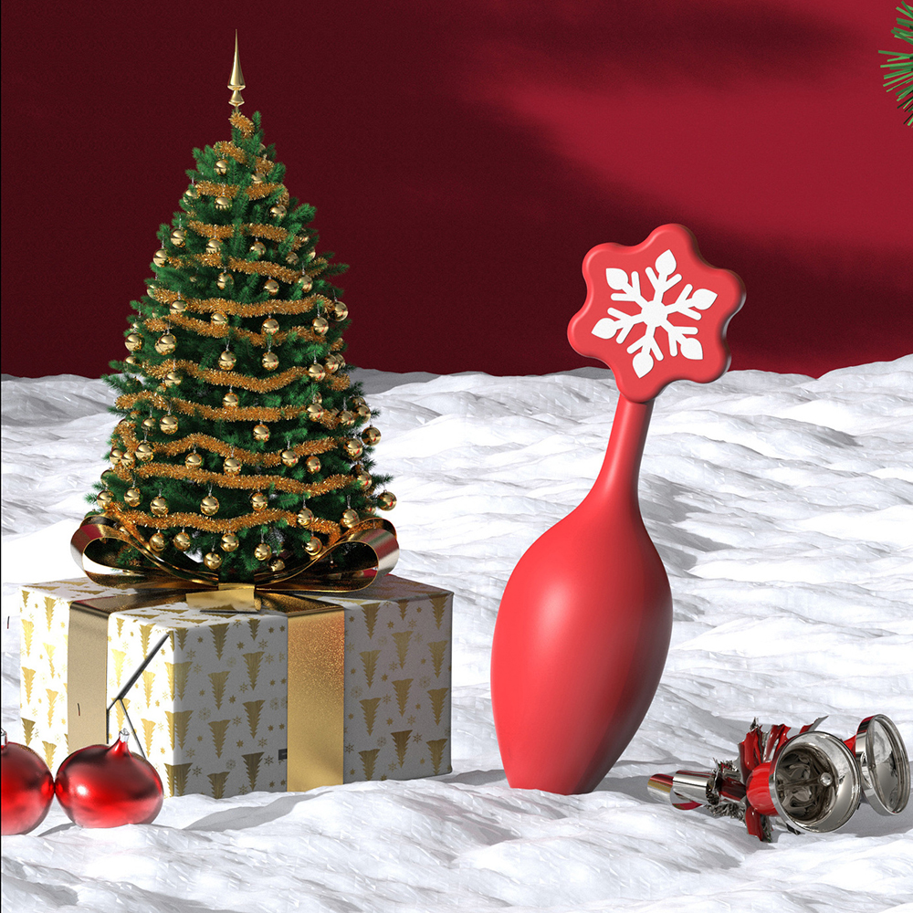 (image for) Snowflake 4 Inch Silicone Butt Plug