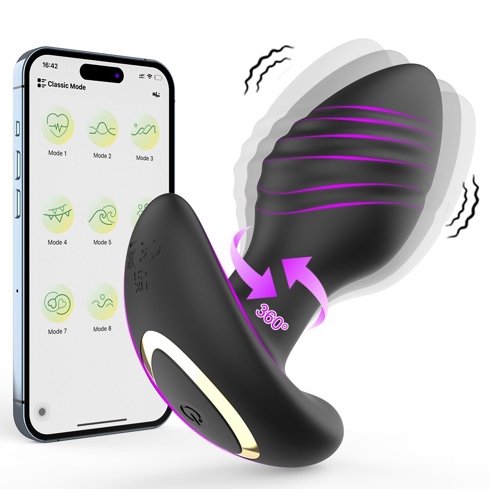 360 Rotation APP Control Butt Plug