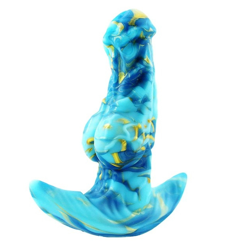 Blue Ocean Knotted Dildo Prostate Plug