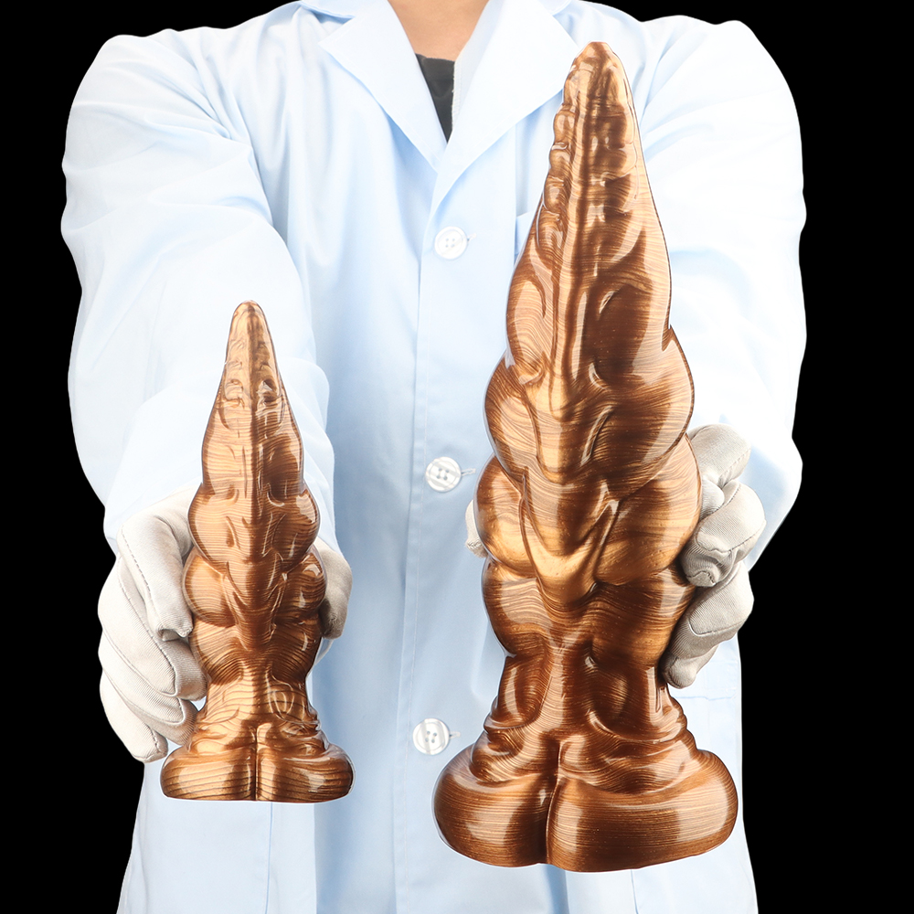 Mixed Color Pointed Oversized Butt Plug