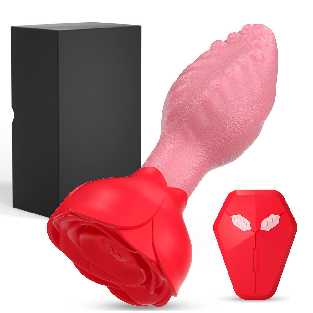Rose Swinging Anal Stopper Vibrator