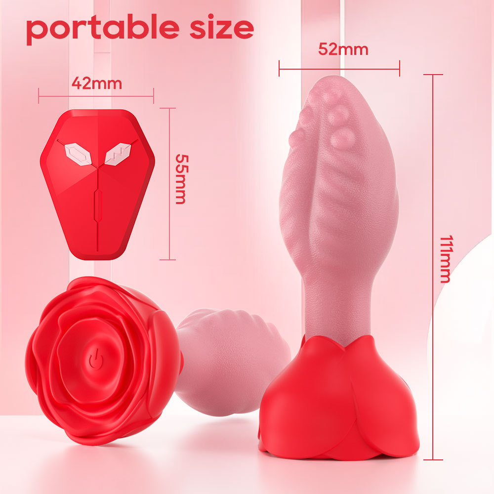 (image for) Rose Swinging Anal Stopper Vibrator
