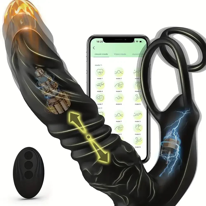 Lifelike Thrusting Vibrating Prostate Massager
