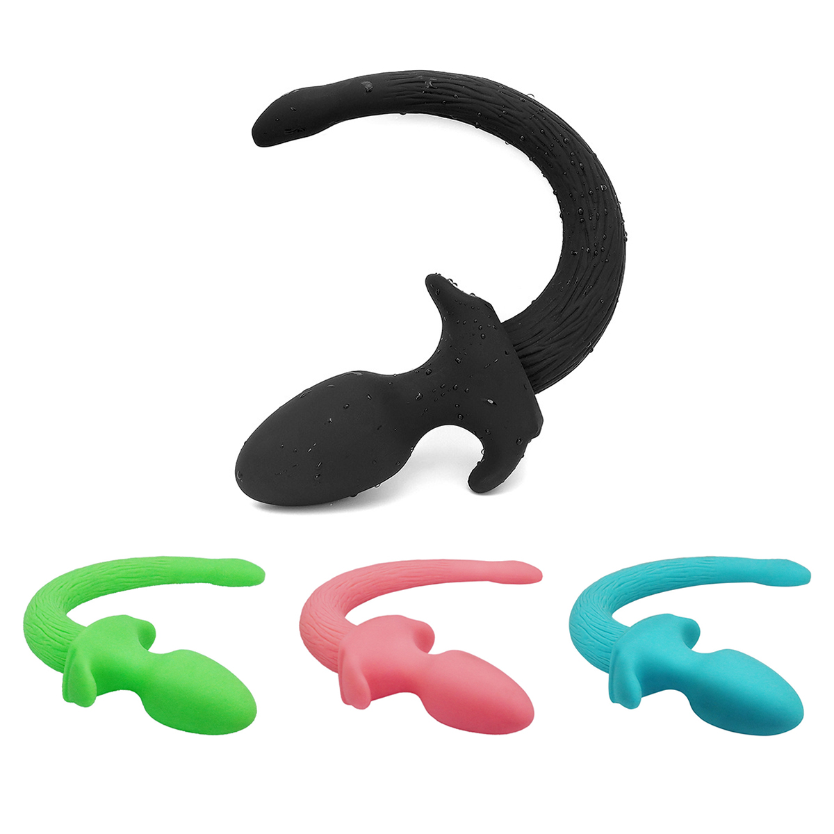 Pattern Dog Tail Silicone Anal Plug