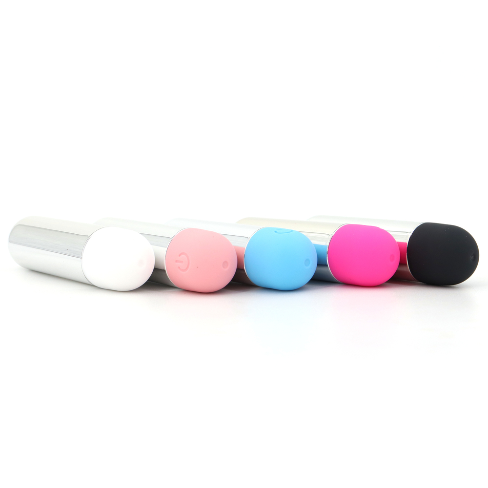 Rechargeable Bullet Vibrator in Sliver