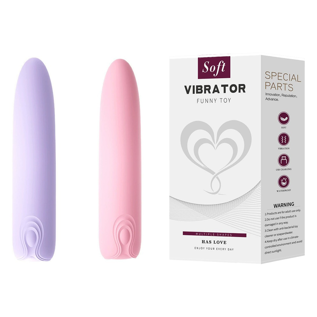 Full-cover Silicone Bullet Vibrator