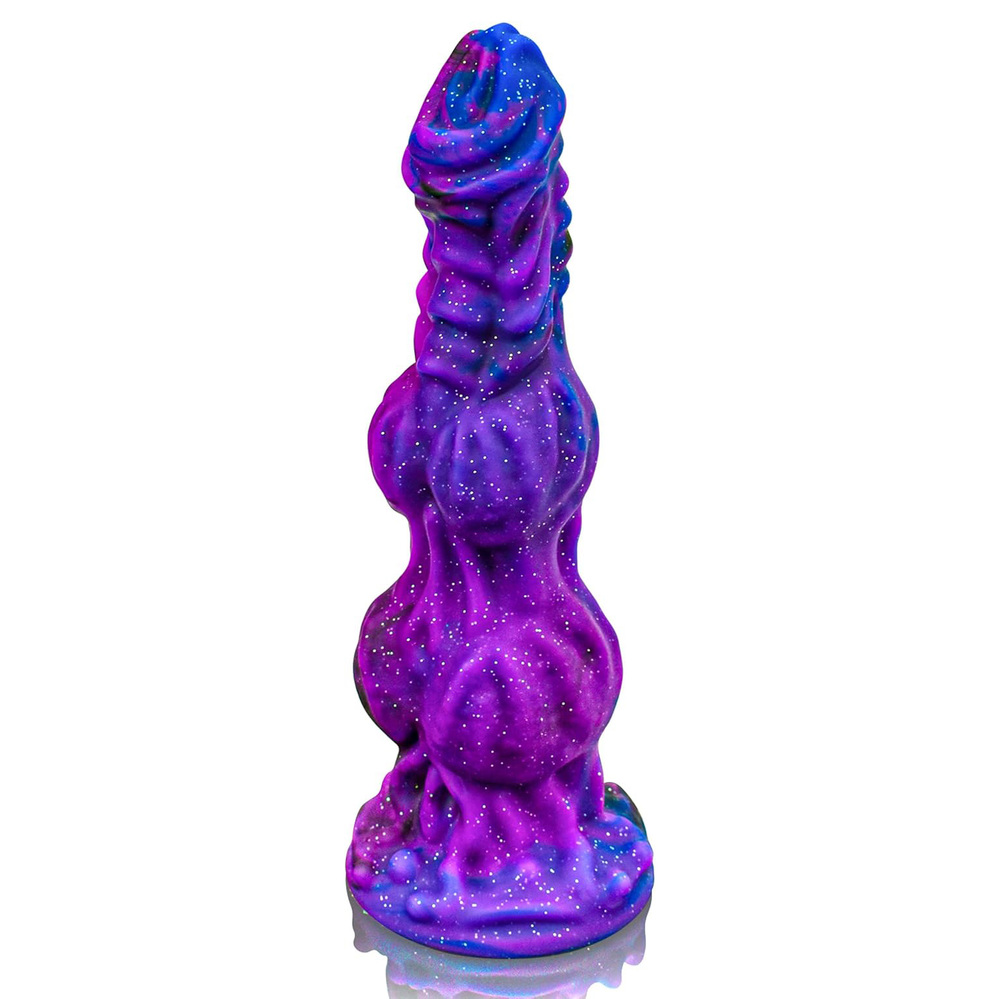 (image for) Double Knots Color Mixed Thick Dildo