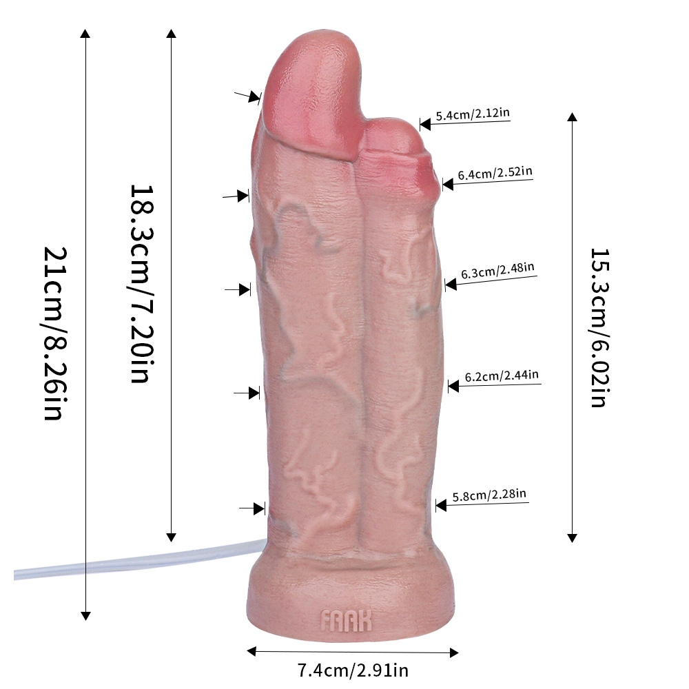 (image for) Ejaculation Realistic Double Penis