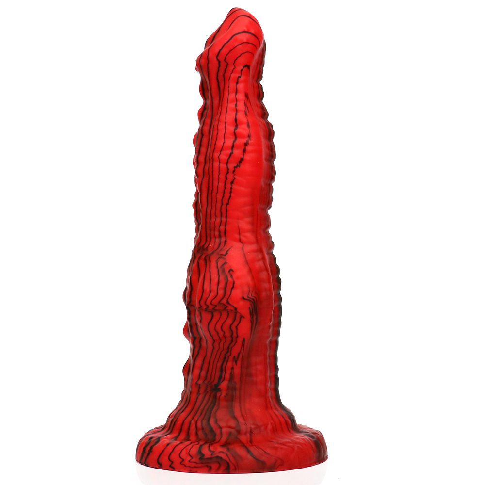 (image for) Red & Black Silicone Dildo