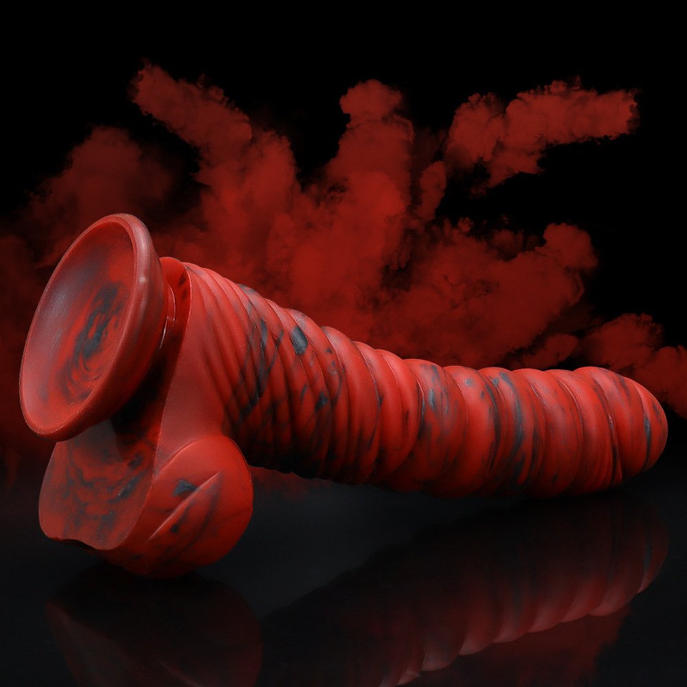 (image for) Lava Demon Thick Thred Silicone Dildo
