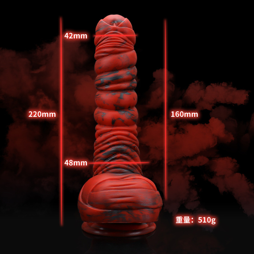 (image for) Lava Demon Thick Thred Silicone Dildo