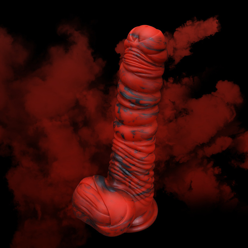 (image for) Lava Demon Thick Thred Silicone Dildo