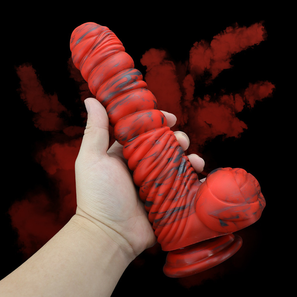 (image for) Lava Demon Thick Thred Silicone Dildo