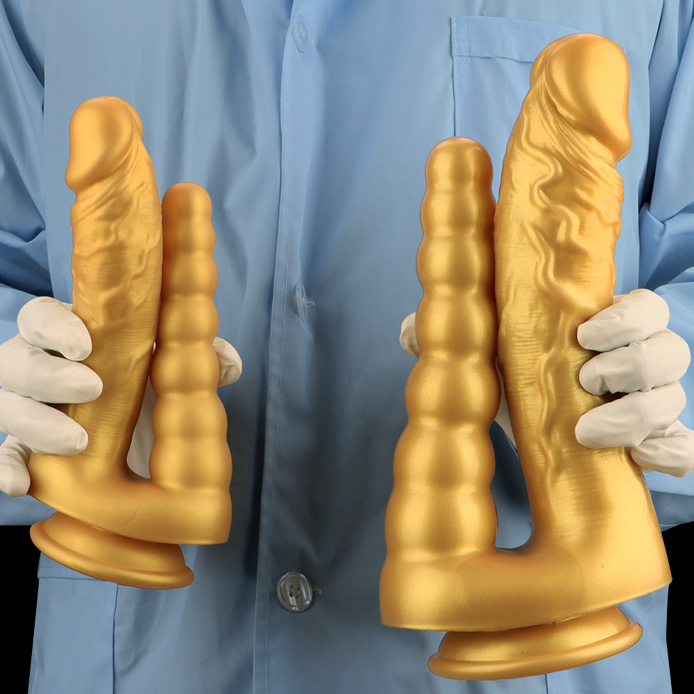 Double Penetration Silicone Twin Dildo
