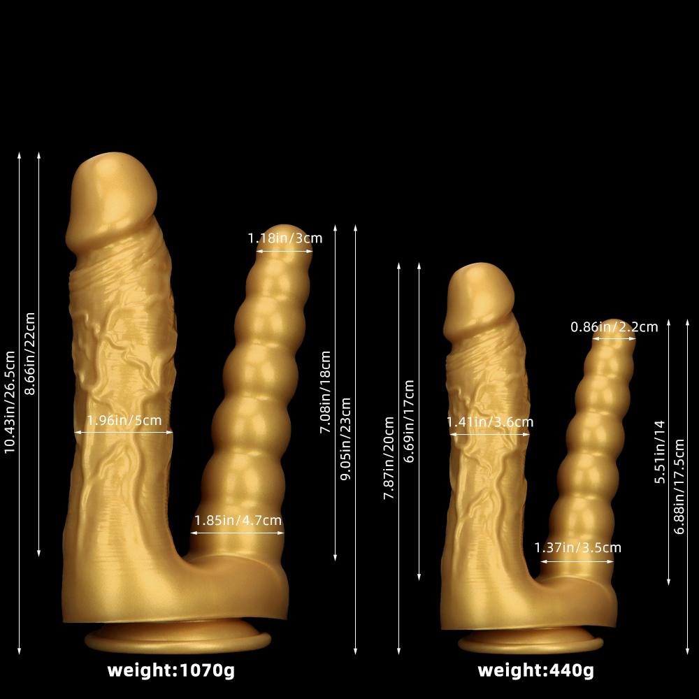 (image for) Double Penetration Silicone Twin Dildo