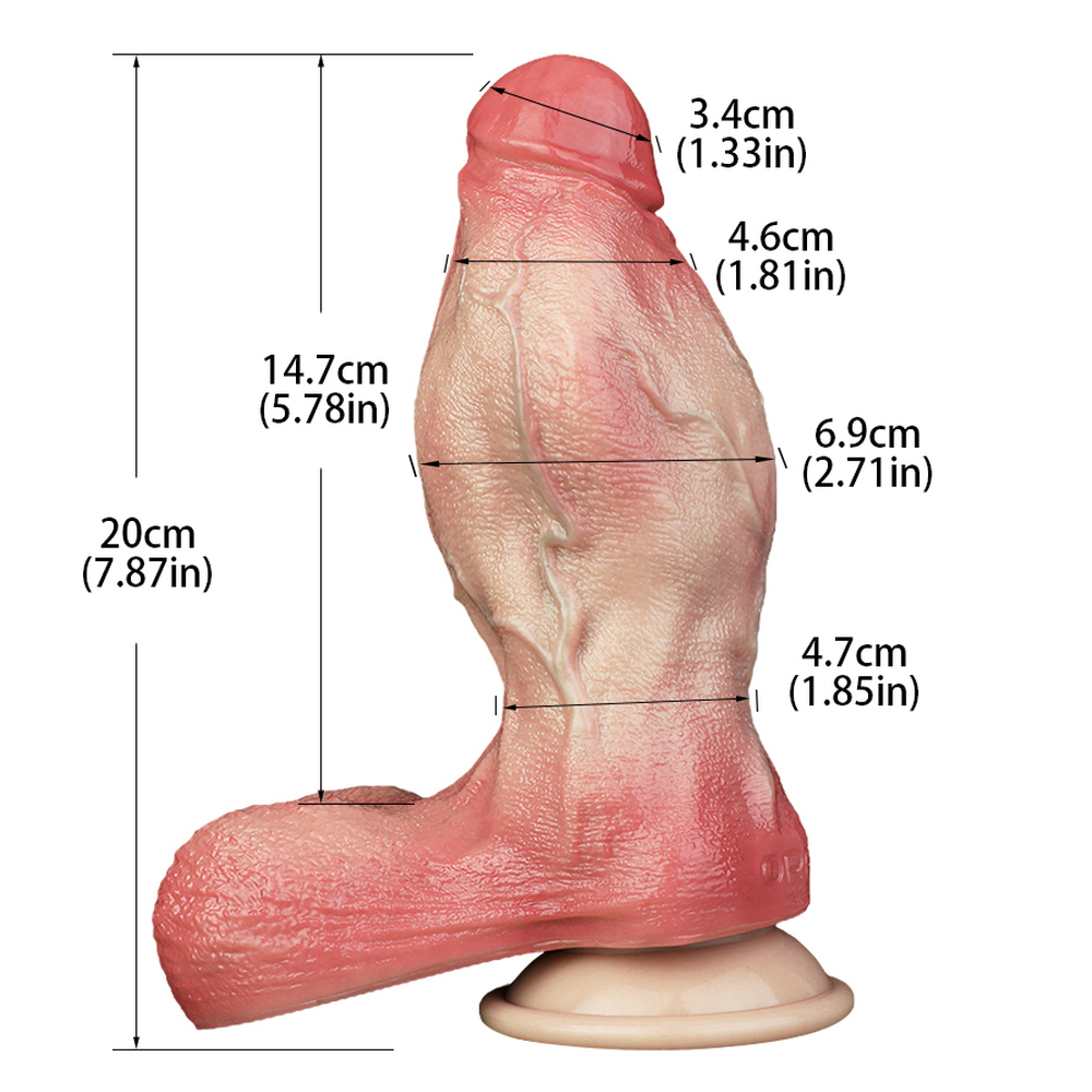 (image for) Realistic Skin Lifelike 22 cm Dildo