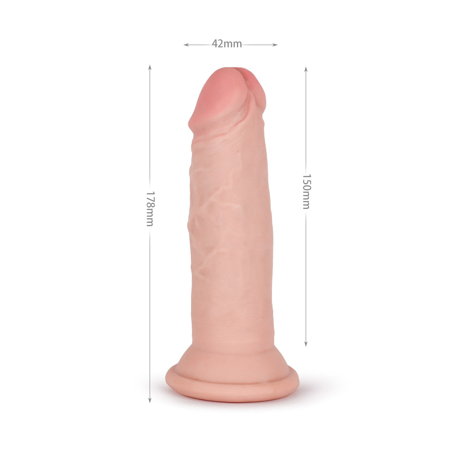 (image for) 7" Knight Cock 3D Triple Density Dildo