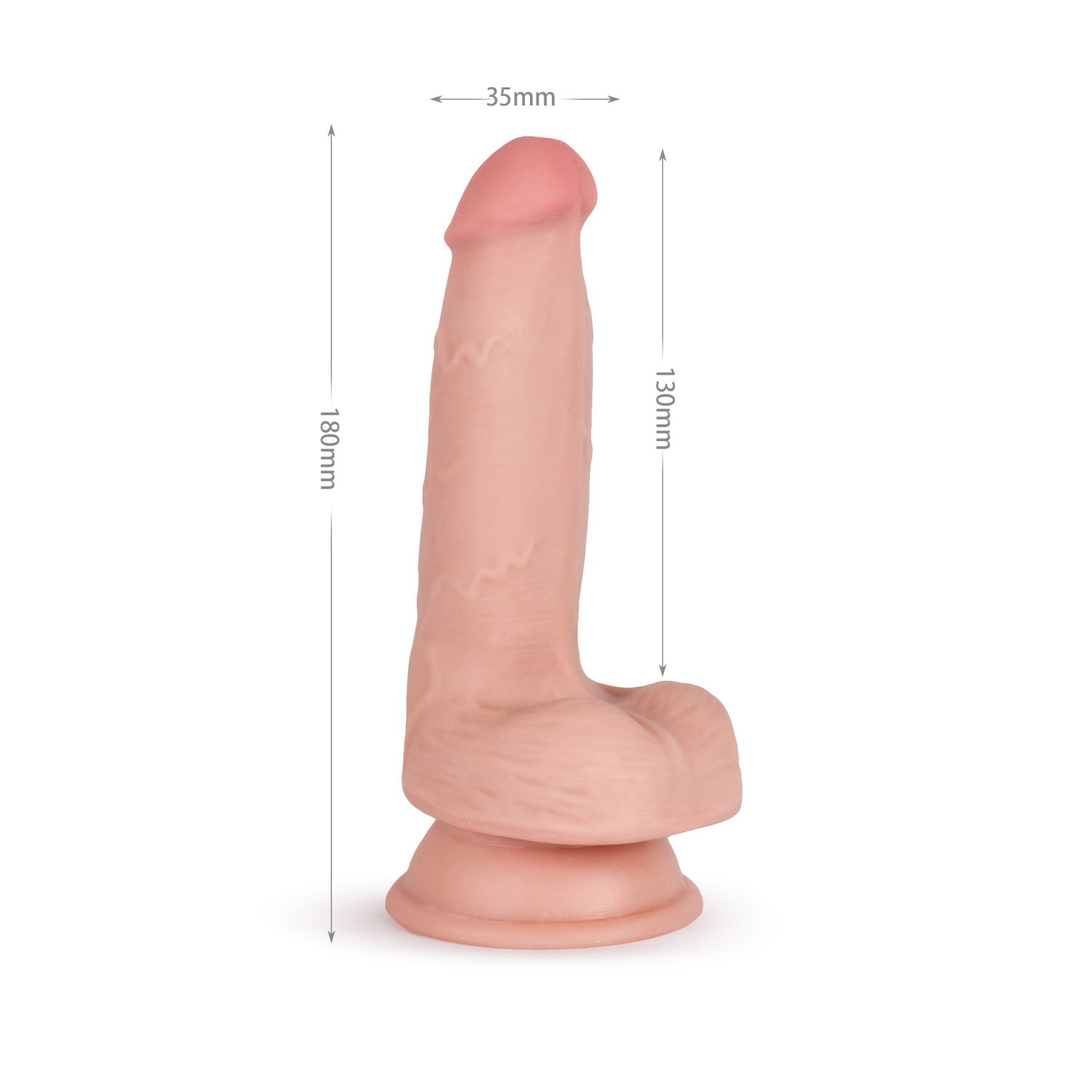 (image for) 7.1" Knight Cock 3D Triple Density Dildo
