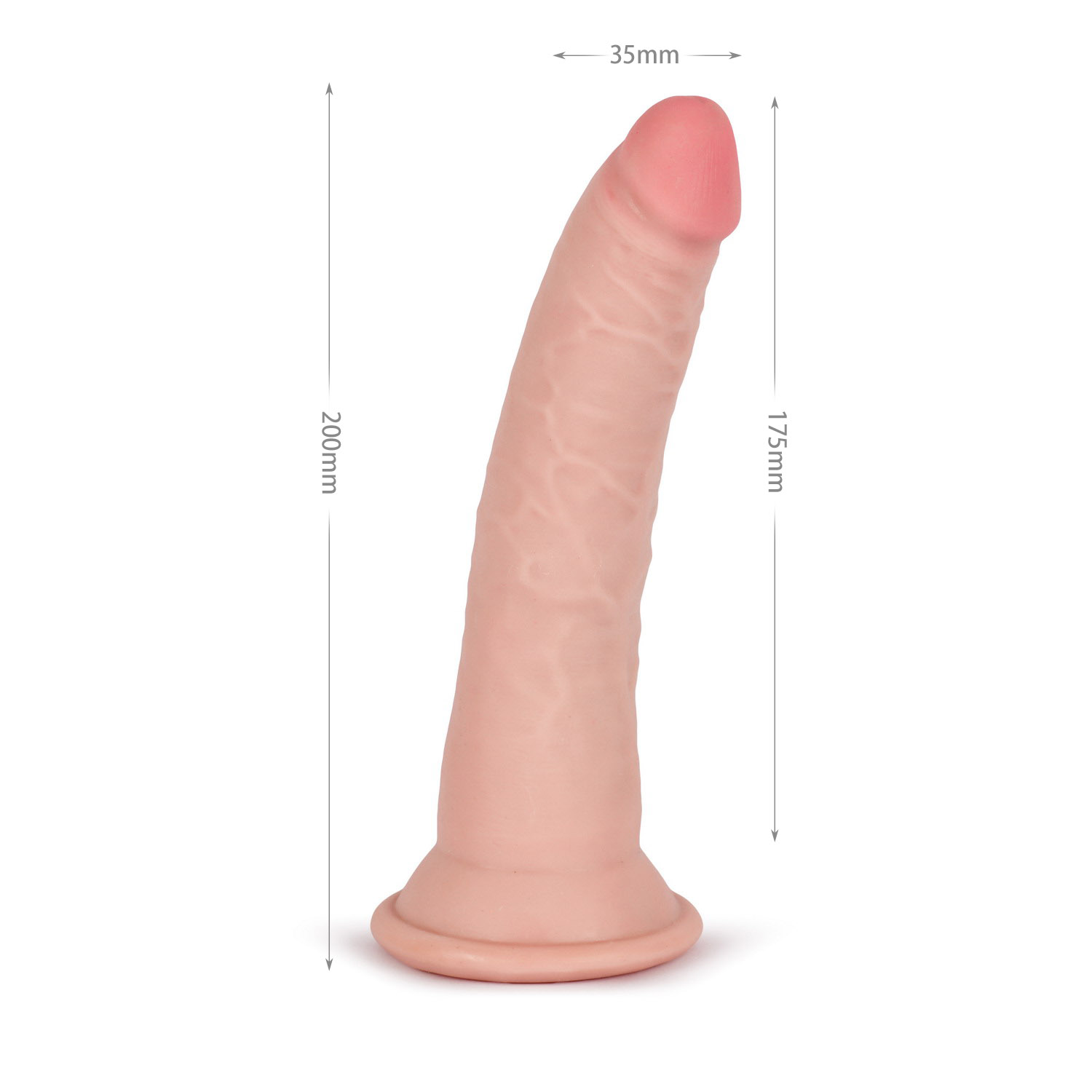 (image for) 7.8" Knight Cock 3D Triple Density Dildo